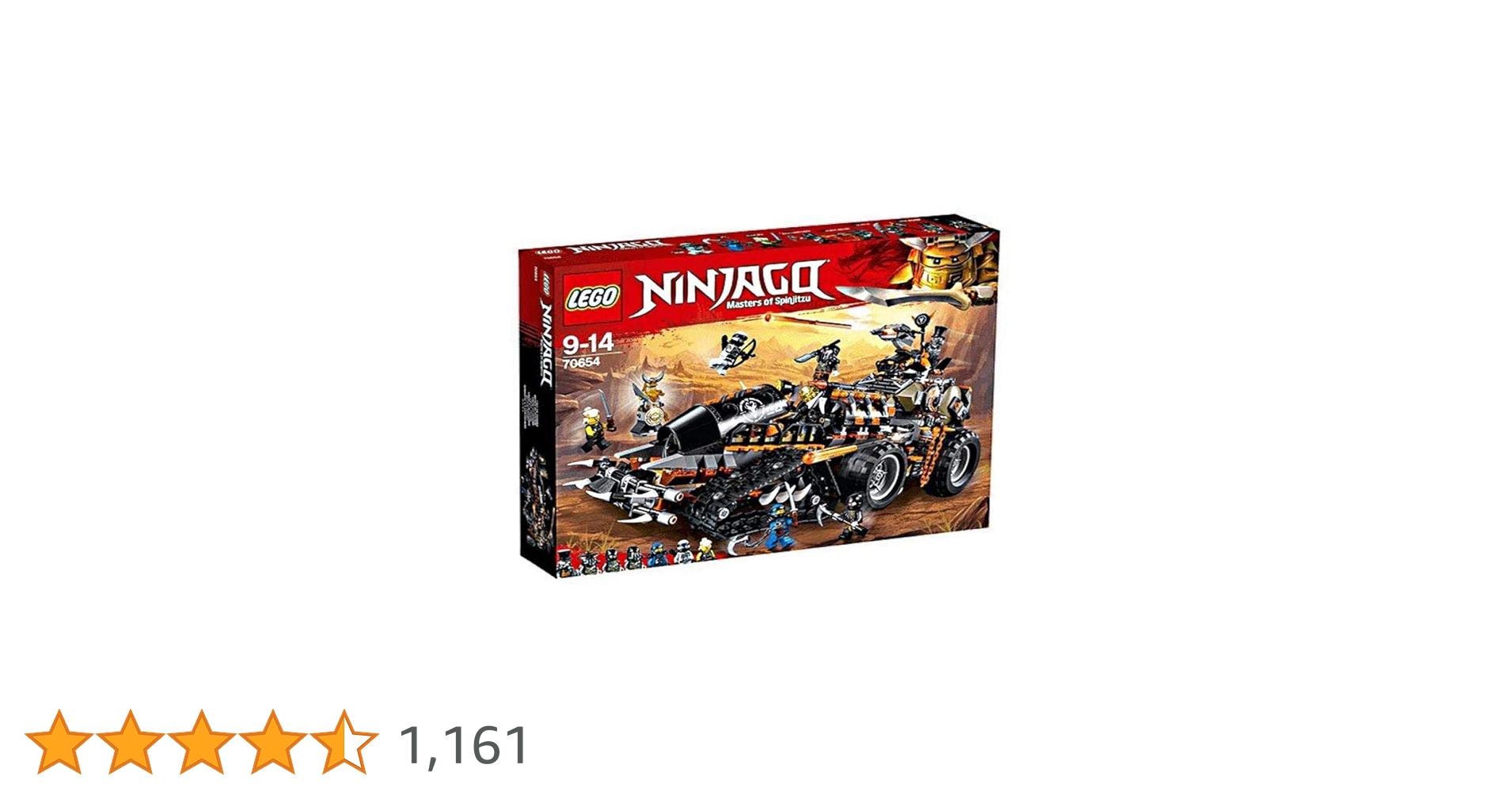 LEGO® -NINJAGO® The Dieselnaut Battle Vehicle Set for Children 9